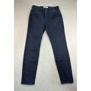Angels Jeans Womens Size 6 Black Mid Rise 360 Sculpt Skinny Stretch‎